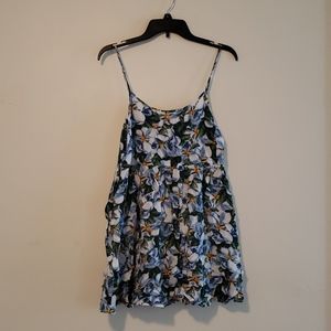 American Apparel flower shirt dress/tunic